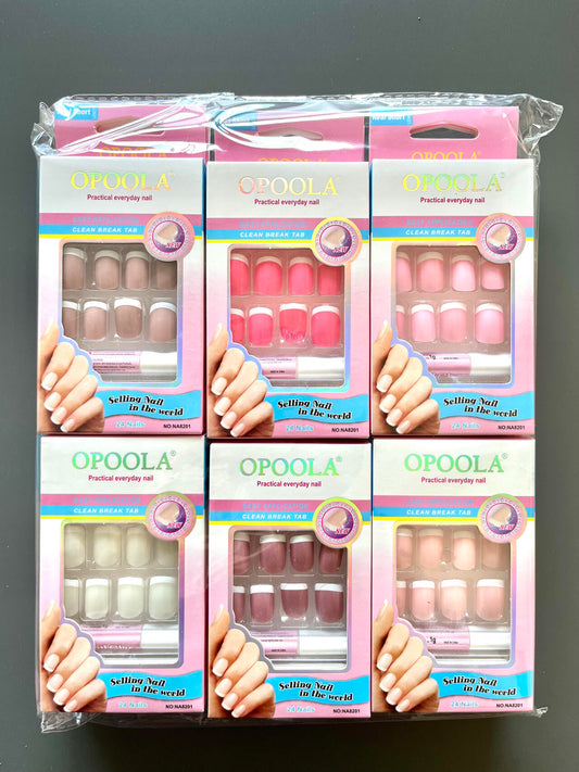 Diseños disponibles de uñas postizas press-on